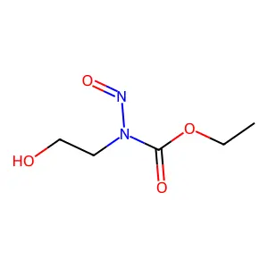 Ethyl N-2-hydroxyethylnitrosocarbamate structure