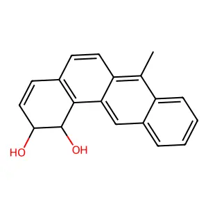 7-methyl-1,2-dihydrobenzo[a]anthracene-1,2-diol structure