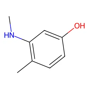 3-METHYLAMINO-4-METHYLPHENOL structure