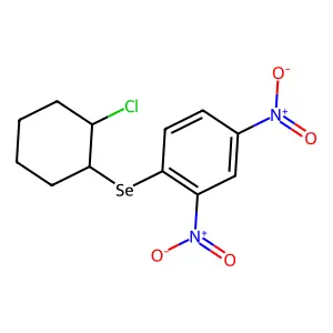 1-(2-chlorocyclohexyl)selanyl-2,4-dinitrobenzene structure