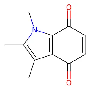 1,2,3-Trimethyl-1H-indole-4,7-dione structure