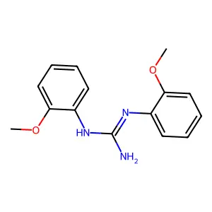 N,N'-Bis(2-methoxyphenyl)guanidine structure