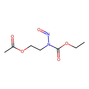 Ethyl N-2-acetoxyethylnitrosocarbamate structure