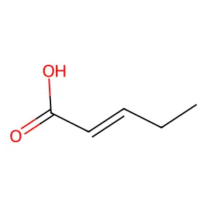 Pent-2-enoic acid structure