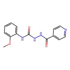 1-(2-methoxyphenyl)-3-(pyridine-4-carbonylamino)urea structure