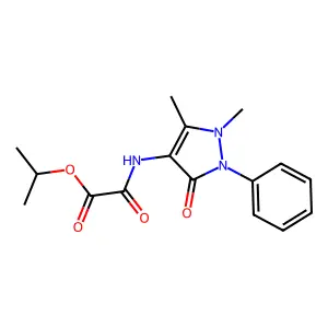 propan-2-yl 2-[(1,5-dimethyl-3-oxo-2-phenylpyrazol-4-yl)amino]-2-oxoacetate structure