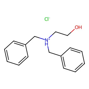 DIBENZYLAMINE, N-(2-HYDROXYETHYL)-, HYDROCHLORIDE structure