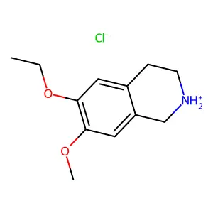 6-ethoxy-7-methoxy-1,2,3,4-tetrahydroisoquinolin-2-ium chloride structure