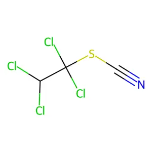 1,1,2,2-tetrachloroethyl thiocyanate structure