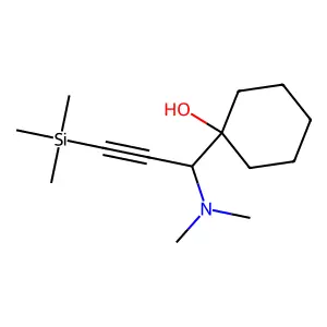 1-[1-(dimethylamino)-3-trimethylsilylprop-2-ynyl]cyclohexan-1-ol structure