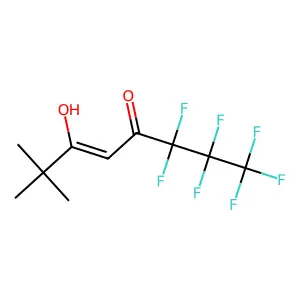 1,1,1,2,2,3,3-heptafluoro-6-hydroxy-7,7-dimethyloct-5-en-4-one structure