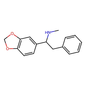 1-(1,3-benzodioxol-5-yl)-N-methyl-2-phenylethanamine structure