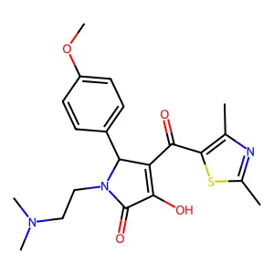 1-(2-(dimethylamino)ethyl)-4-(2,4-dimethylthiazole-5-carbonyl)-3-hydroxy-5-(4-methoxyphenyl)-1H-pyrrol-2(5H)-one structure
