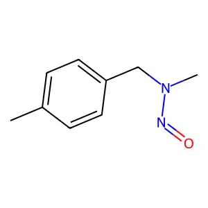 N-methyl-N-[(4-methylphenyl)methyl]nitrous amide structure