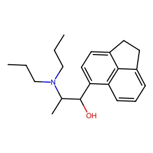 1-(1,2-dihydroacenaphthylen-5-yl)-2-(dipropylamino)propan-1-ol structure