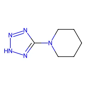 1-(2H-tetrazol-5-yl)piperidine structure