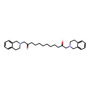 1,12-bis(3,4-dihydro-1H-isoquinolin-2-yl)dodecane-2,11-dione structure