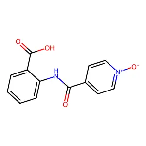 N-(2-Carboxyphenyl)isonicotinamide 1-oxide structure