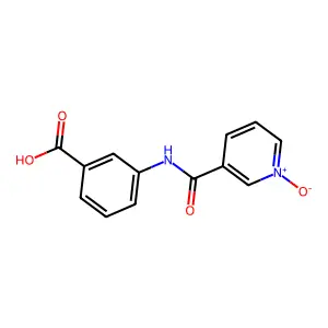 N-(3-Carboxyphenyl)nicotinamide 1-oxide structure