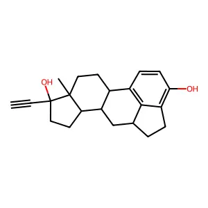 17alpha-Ethynyl-4,6beta-ethanoestradiol structure