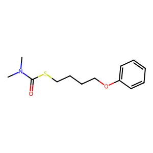 S-(4-phenoxybutyl) N,N-dimethylcarbamothioate structure
