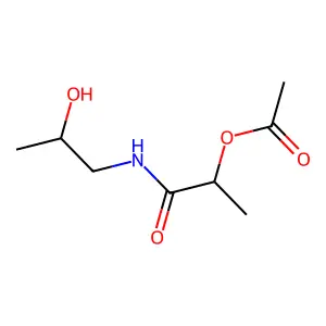 [1-(2-hydroxypropylamino)-1-oxopropan-2-yl] acetate structure