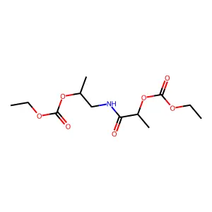 1-(2-ethoxycarbonyloxypropanoylamino)propan-2-yl ethyl carbonate structure