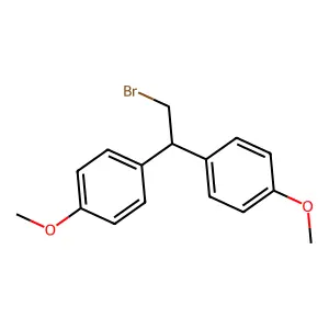 1-[2-bromo-1-(4-methoxyphenyl)ethyl]-4-methoxybenzene structure