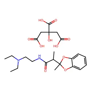 N-[2-(diethylamino)ethyl]-2-(2-methyl-1,3-benzodioxol-2-yl)propanamide2-hydroxypropane-1,2,3-tricarboxylic acid structure