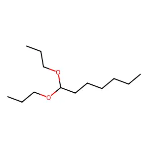 1,1-Dipropoxyheptane structure