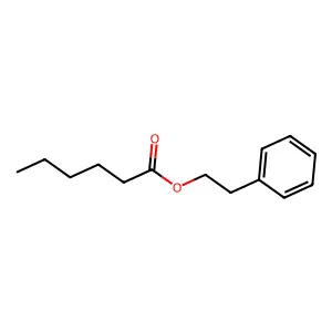 2-Phenylethyl hexanoate structure