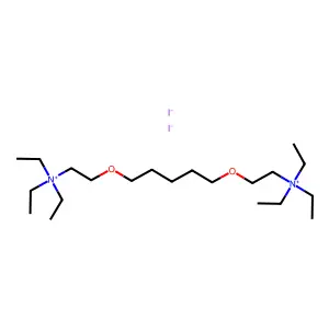 (N,N'-Pentamethylenedioxydiethylene)bis(triethylammonium iodide) structure
