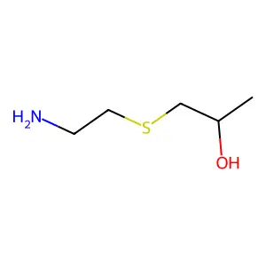 1-(2-aminoethylsulfanyl)propan-2-ol structure
