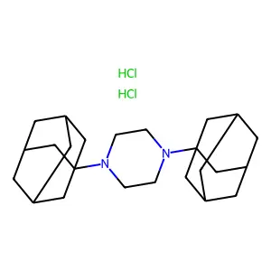 1,4-Bis(1-adamantyl)piperazine dihydrochloride structure