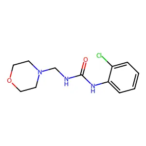 1-(2-chlorophenyl)-3-(morpholin-4-ylmethyl)urea structure
