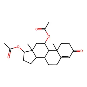 11alpha-Hydroxytestosterone diacetate structure