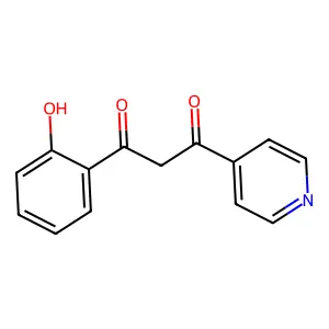 1-(2-hydroxyphenyl)-3-(pyridin-4-yl)propane-1,3-dione structure