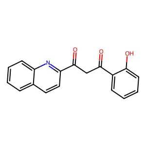 1-(2-hydroxyphenyl)-3-quinolin-2-ylpropane-1,3-dione structure