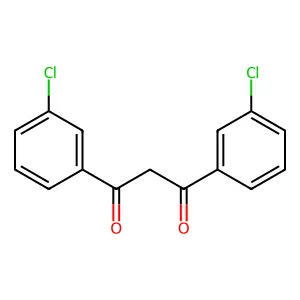 1,3-bis(3-chlorophenyl)propane-1,3-dione structure