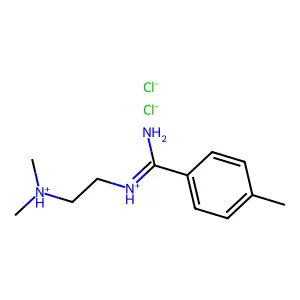N-(2-Dimethylaminoethyl)-4-methylbenzamidine dihydrochloride structure