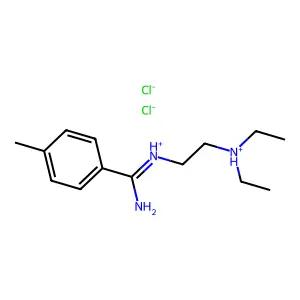 N-(2-Diethylaminoethyl)-4-methyl benzamidine dihydrochloride structure