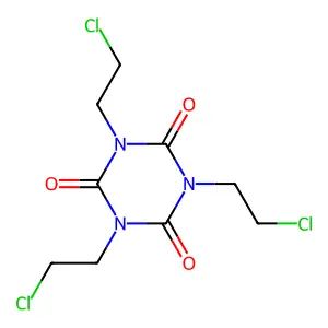 1,3,5-Tris(2-chloroethyl)-1,3,5-triazinane-2,4,6-trione structure