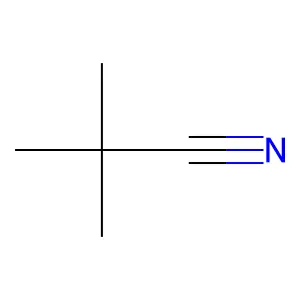 TRIMETHYLACETONITRILE structure