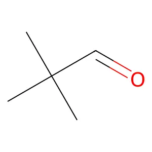Trimethylacetaldehyde structure