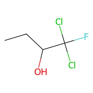 1,1-dichloro-1-fluorobutan-2-ol structure