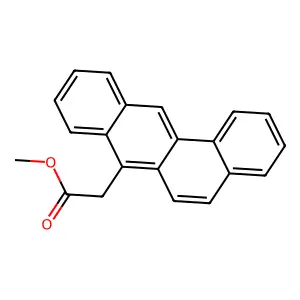 methyl 2-benzo[a]anthracen-7-ylacetate structure