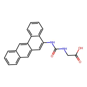 GLYCINE, N-(BENZ(a)ANTHRACEN-5-YLCARBAMOYL)- structure