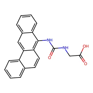 2-(benzo[a]anthracen-7-ylcarbamoylamino)acetic acid structure