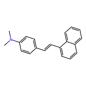 N,N-dimethyl-4-(2-naphthalen-1-ylethenyl)aniline structure
