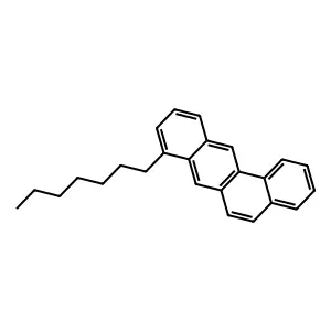 BENZ(a)ANTHRACENE, 8-HEPTYL- structure